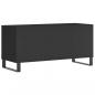 Preview: Plattenschrank Schwarz 100x38x48 cm Holzwerkstoff