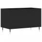 Preview: Plattenschrank Schwarz 74,5x38x48 cm Holzwerkstoff