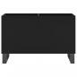 Preview: Plattenschrank Schwarz 74,5x38x48 cm Holzwerkstoff