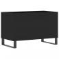 Preview: Plattenschrank Schwarz 74,5x38x48 cm Holzwerkstoff