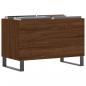 Preview: Plattenschrank Braun Eichen-Optik 74,5x38x48 cm Holzwerkstoff