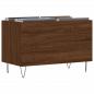 Preview: Plattenschrank Braun Eichen-Optik 74,5x38x48 cm Holzwerkstoff