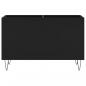 Preview: Plattenschrank Schwarz 74,5x38x48 cm Holzwerkstoff