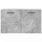 Preview: Wandschrank Betongrau 60x36,5x35 cm Holzwerkstoff