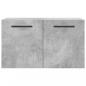 Preview: Wandschrank Betongrau 60x36,5x35 cm Holzwerkstoff