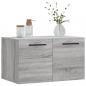 Preview: Wandschrank Grau Sonoma 60x36,5x35 cm Holzwerkstoff