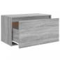 Preview: Flurbank 80x40x45 cm Grau Sonoma Holzwerkstoff