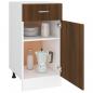 Preview: Unterschrank mit Schublade Braun Eichen-Optik 40x46x81,5 cm