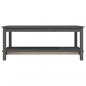 Preview: Couchtisch Grau 110x55x45 cm Massivholz Kiefer