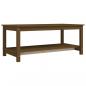 Preview: Couchtisch Honigbraun 110x55x45 cm Massivholz Kiefer