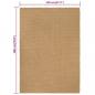 Preview: Teppich Rechteckig Natur 120x180 cm Jute