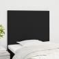 Preview: ARDEBO.de - Kopfteile 2 Stk. Schwarz 80x5x78/88 cm Stoff