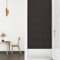 Preview: Wandpaneele 12 Stk. Schwarz 30x30 cm Kunstleder 1,08 m²