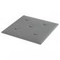 Preview: Wandpaneele 12 Stk. Grau 30x30 cm Kunstleder 1,08 m²