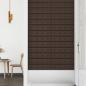 Preview: Wandpaneele 12 Stk. Braun 60x15 cm Kunstleder 1,08 m²