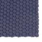 Preview: Teppich Rechteckig Marineblau 120x180 cm Baumwolle