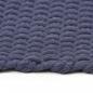 Preview: Teppich Rechteckig Marineblau 120x180 cm Baumwolle