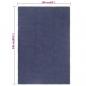 Preview: Teppich Rechteckig Marineblau 160x230 cm Baumwolle