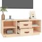 Preview: TV-Schrank 100x34x40 cm Massivholz Kiefer