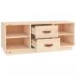 Preview: TV-Schrank 100x34x40 cm Massivholz Kiefer