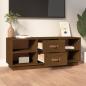 Preview: TV-Schrank Honigbraun 100x34x40 cm Massivholz Kiefer