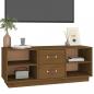 Preview: TV-Schrank Honigbraun 100x34x40 cm Massivholz Kiefer