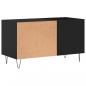 Preview: Plattenschrank Schwarz 85x38x48 cm Holzwerkstoff