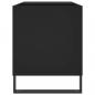 Preview: Plattenschrank Schwarz 85x38x48 cm Holzwerkstoff