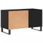 Preview: Plattenschrank Schwarz 85x38x48 cm Holzwerkstoff