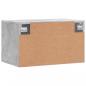 Preview: Wandschrank Betongrau 60x36,5x35 cm Holzwerkstoff