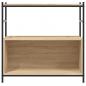 Preview: Bücherregal Sonoma-Eiche 80x30x78,5 cm Holzwerkstoff und Eisen