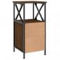 Preview: Nachttische 2 Stk. Braun Eiche 34x35,5x70 cm Holzwerkstoff