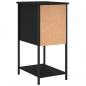 Preview: Nachttische 2 Stk. Schwarz 32x42x70 cm Holzwerkstoff