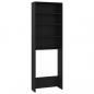 Preview: Waschmaschinenschrank Schwarz 64x24x190 cm