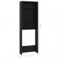 Preview: Waschmaschinenschrank Schwarz 64x24x190 cm