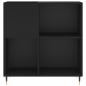 Preview: Plattenschrank Schwarz 84,5x38x89 cm Holzwerkstoff