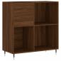 Preview: Plattenschrank Braun Eichen-Optik 84,5x38x89 cm Holzwerkstoff