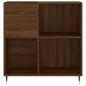 Preview: Plattenschrank Braun Eichen-Optik 84,5x38x89 cm Holzwerkstoff