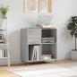 Preview: ARDEBO.de - Plattenschrank Grau Sonoma 84,5x38x89 cm Holzwerkstoff