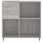 Preview: Plattenschrank Grau Sonoma 84,5x38x89 cm Holzwerkstoff