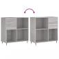 Preview: Plattenschrank Grau Sonoma 84,5x38x89 cm Holzwerkstoff