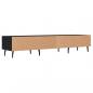 Preview: TV-Schrank Schwarz 150x36x30 cm Holzwerkstoff