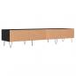 Preview: TV-Schrank Schwarz 150x36x30 cm Holzwerkstoff