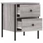 Preview: Nachttische 2 Stk. Grau Sonoma 40x42x50 cm Holzwerkstoff