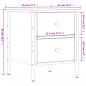 Preview: Nachttische 2 Stk. Braun Eichen-Optik 40x42x50 cm Holzwerkstoff