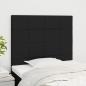 Preview: ARDEBO.de - Kopfteile 2 Stk. Schwarz 90x5x78/88 cm Stoff