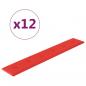 Preview: Wandpaneele 12 Stk. Rot 90x15 cm Kunstleder 1,62 m²