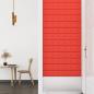 Preview: Wandpaneele 12 Stk. Rot 90x15 cm Kunstleder 1,62 m²