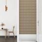 Preview: Wandpaneele 12 Stk. Cappuccino-Braun 90x15cm Kunstleder 1,62 m²