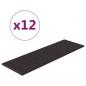 Preview: Wandpaneele 12 Stk. Schwarz 90x30 cm Kunstleder 3,24 m²